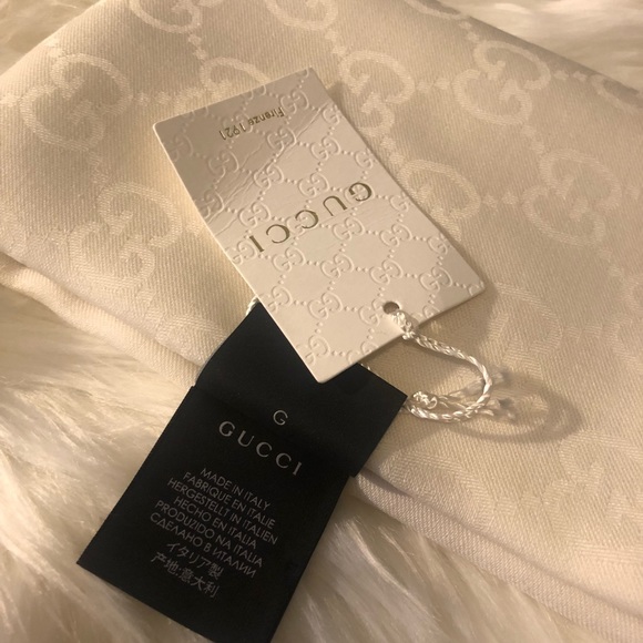 Gucci Accessories - gucci unisex white scarf  NWT